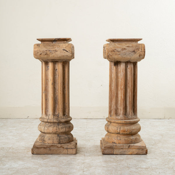 Pair of Wooden Columns