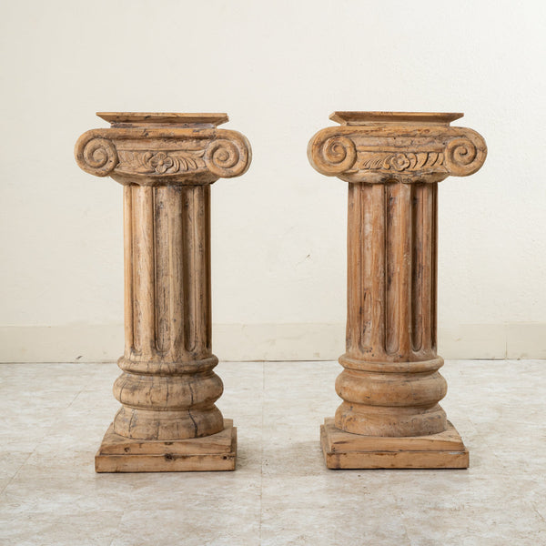 Pair of Wooden Columns