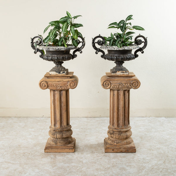 Pair of Wooden Columns