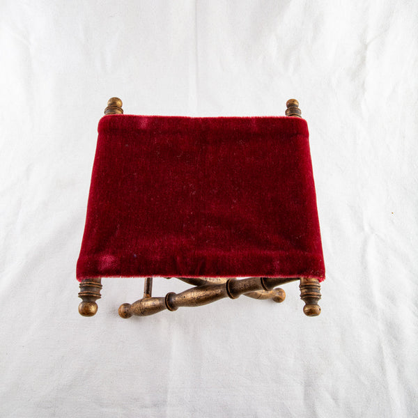 Gilt Wood Bamboo Stool