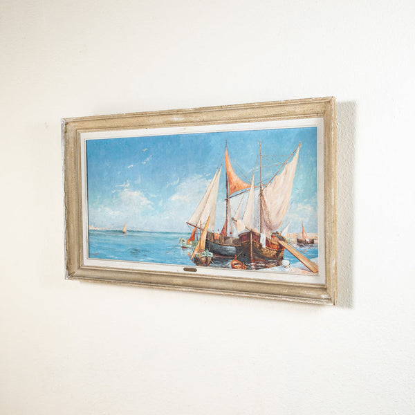 Large Framed Oil Painting