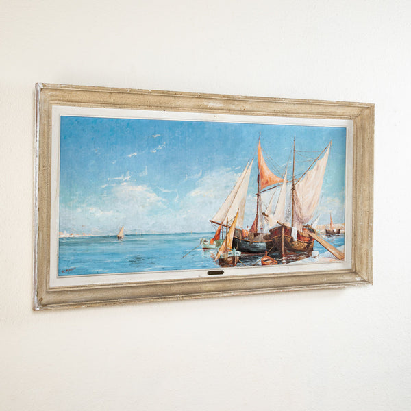 Large Framed Oil Painting