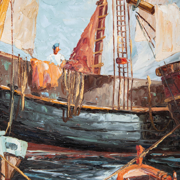 Large Framed Oil Painting