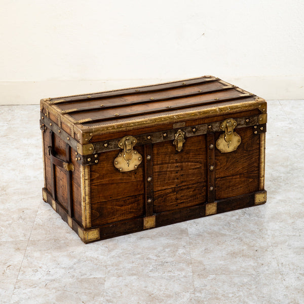 Wooden and Brass Trunk