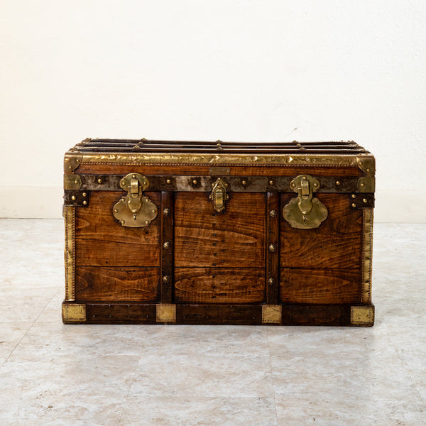 Wooden and Brass Trunk