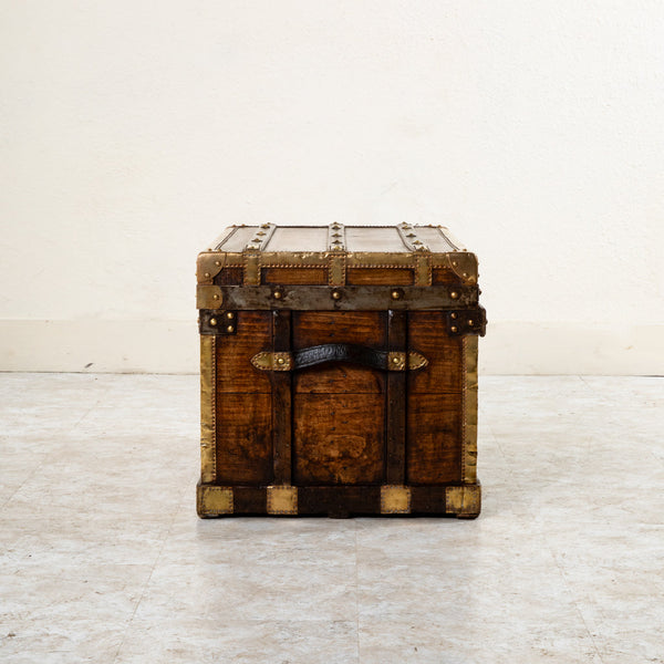 Wooden and Brass Trunk