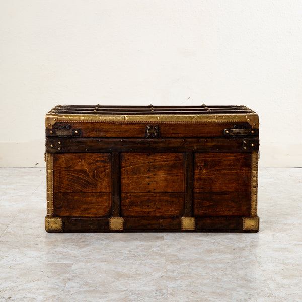 Wooden and Brass Trunk