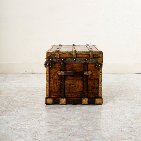 Wooden and Brass Trunk