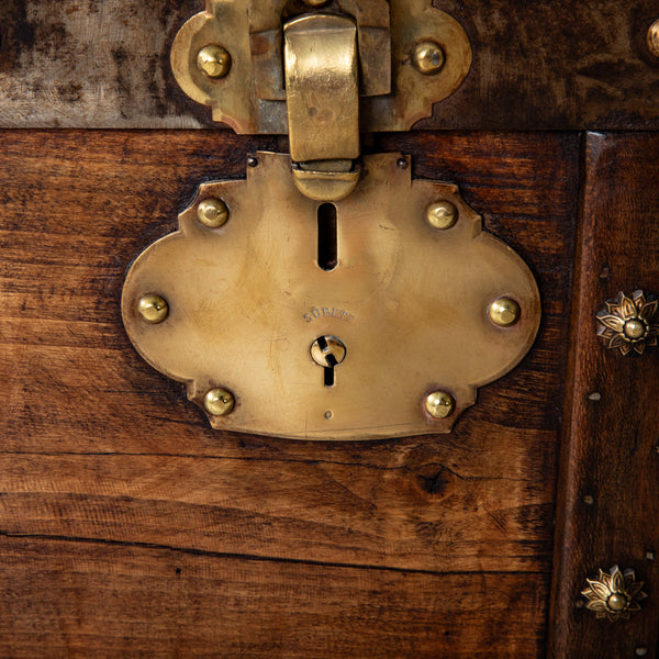 Wooden and Brass Trunk