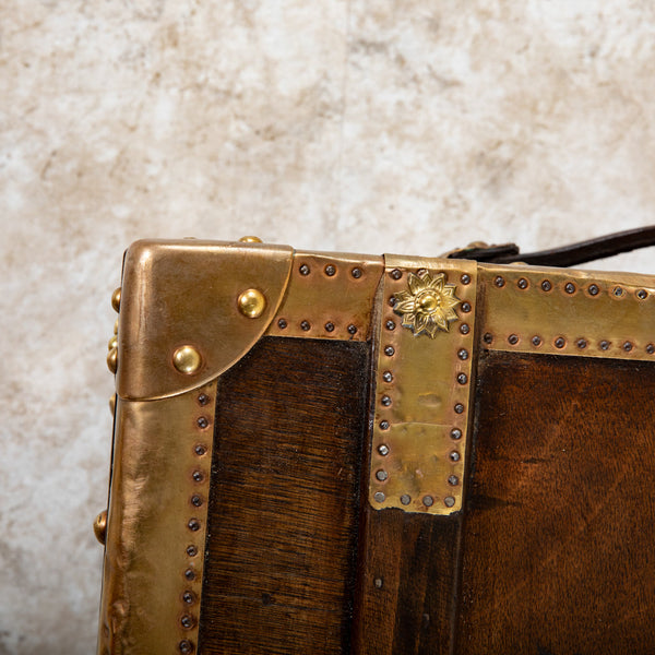 Wooden and Brass Trunk