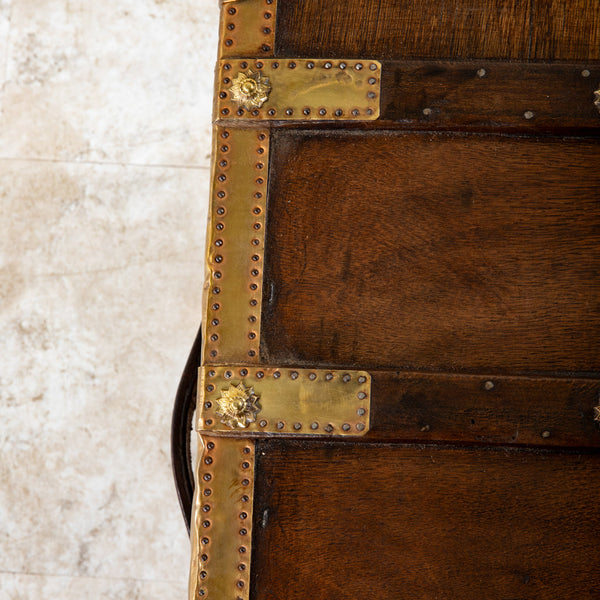 Wooden and Brass Trunk