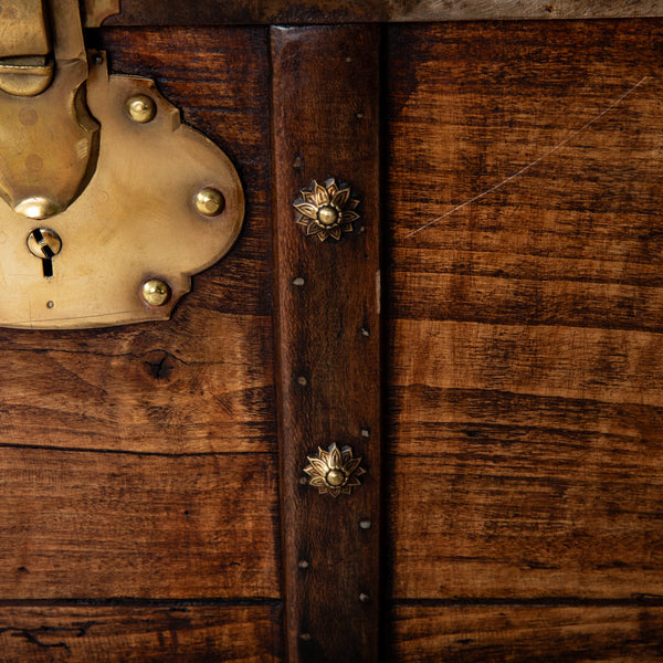 Wooden and Brass Trunk