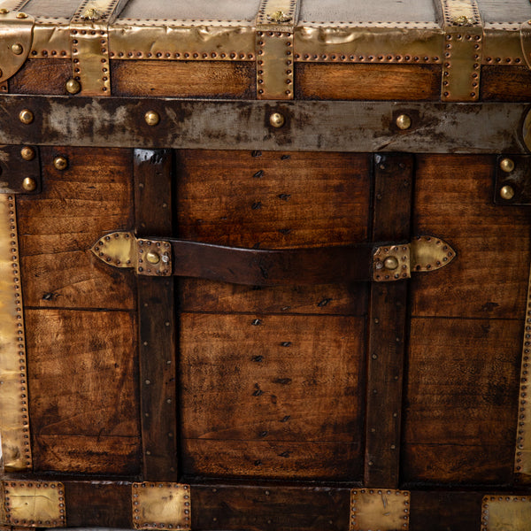 Wooden and Brass Trunk