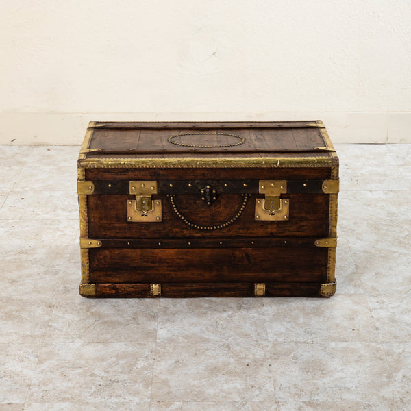 Wooden and Brass Trunk