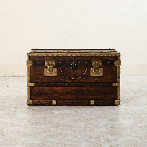 Wooden and Brass Trunk