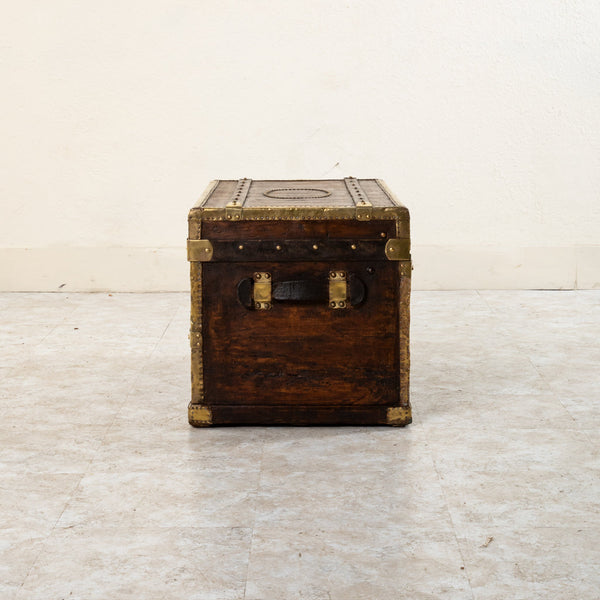 Wooden and Brass Trunk