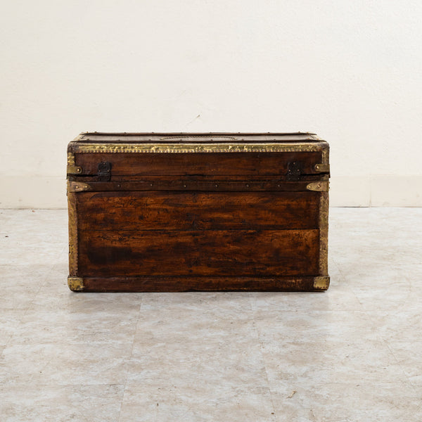 Wooden and Brass Trunk