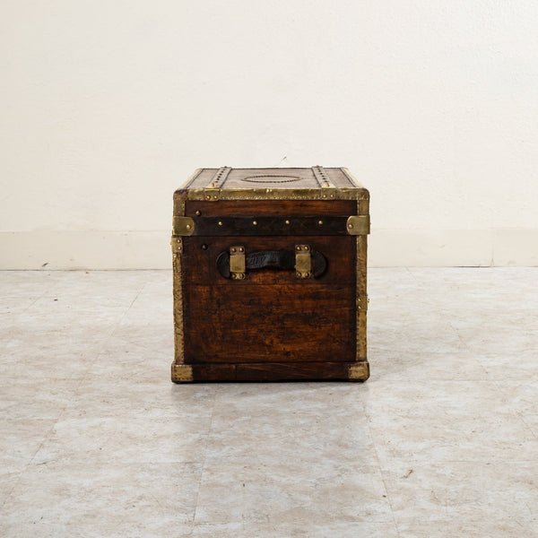 Wooden and Brass Trunk