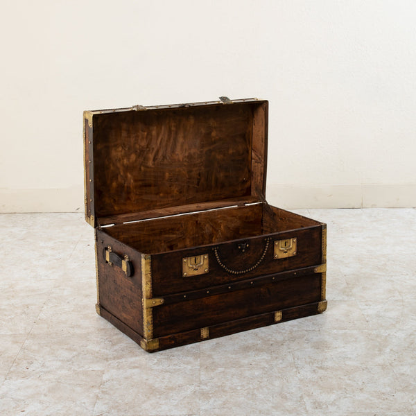 Wooden and Brass Trunk