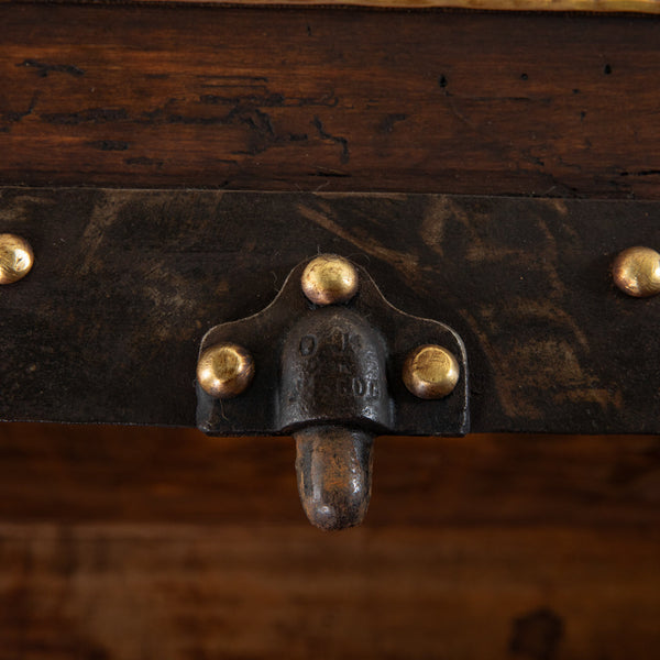 Wooden and Brass Trunk