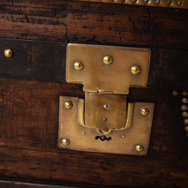 Wooden and Brass Trunk