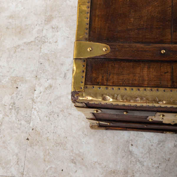 Wooden and Brass Trunk