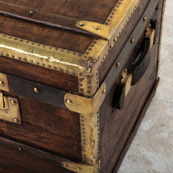 Wooden and Brass Trunk
