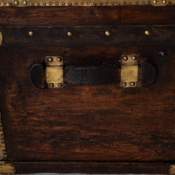 Wooden and Brass Trunk