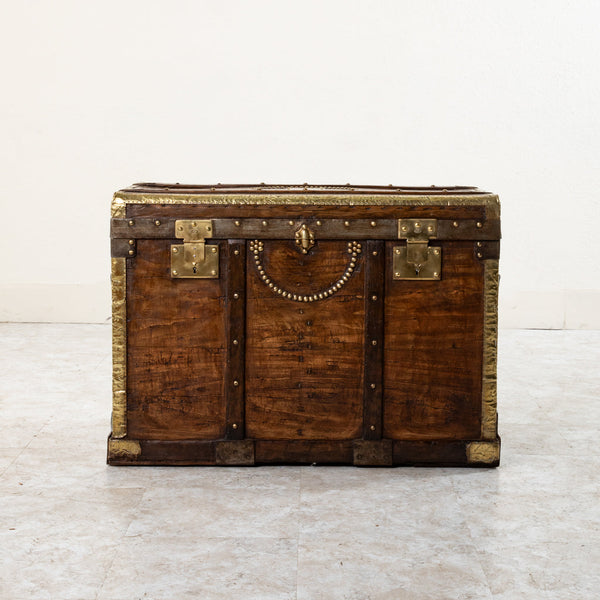 Wooden and Brass Trunk