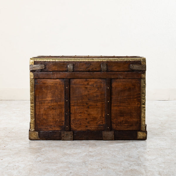 Wooden and Brass Trunk