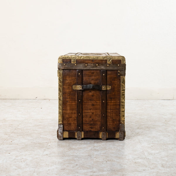 Wooden and Brass Trunk