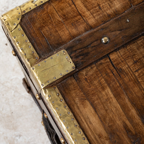 Wooden and Brass Trunk