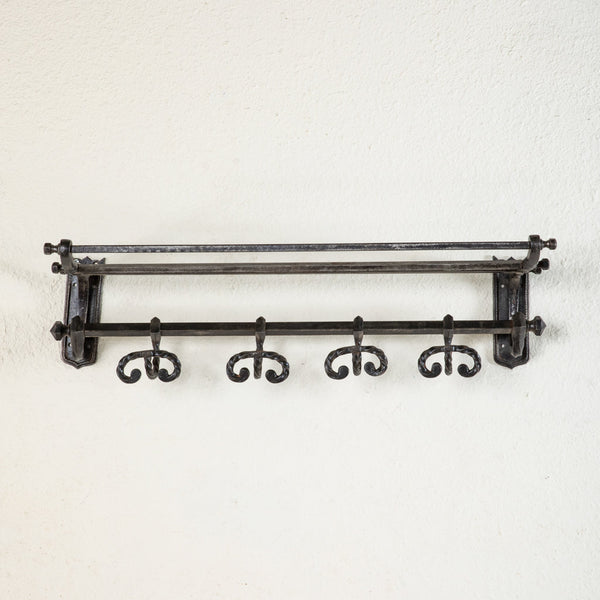 Hand Forged Iron Pot Rack - French Metro Antiques