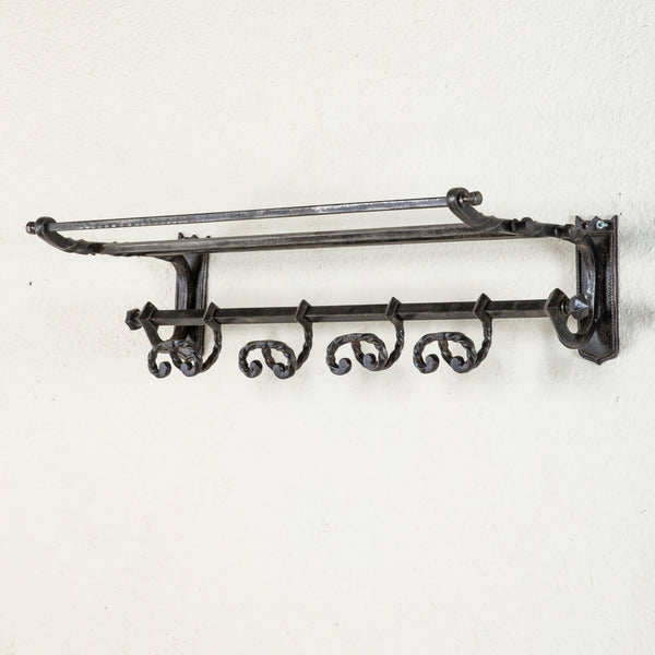 Iron Hat and Coat Rack