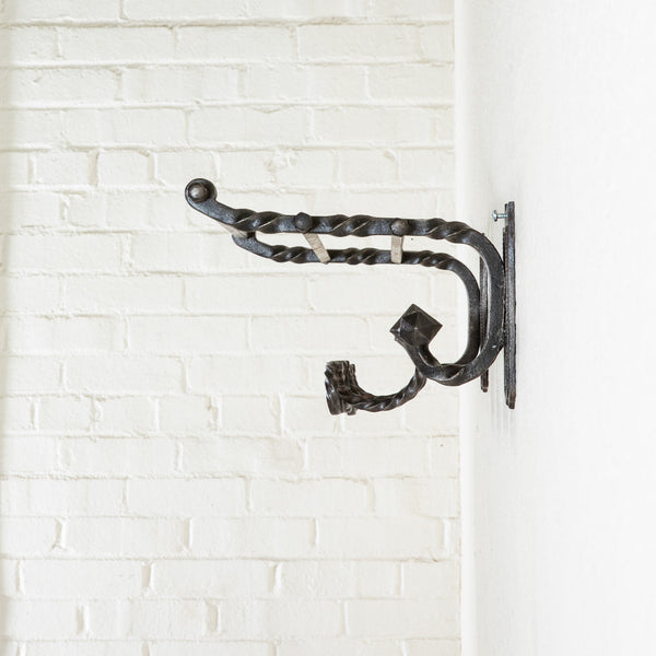 Iron Hat and Coat Rack