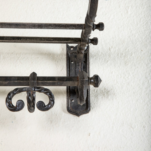 Iron Hat and Coat Rack