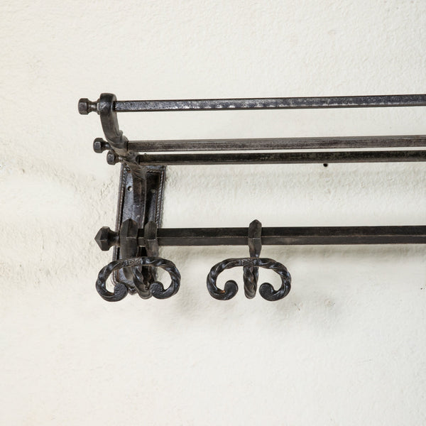 Iron Hat and Coat Rack