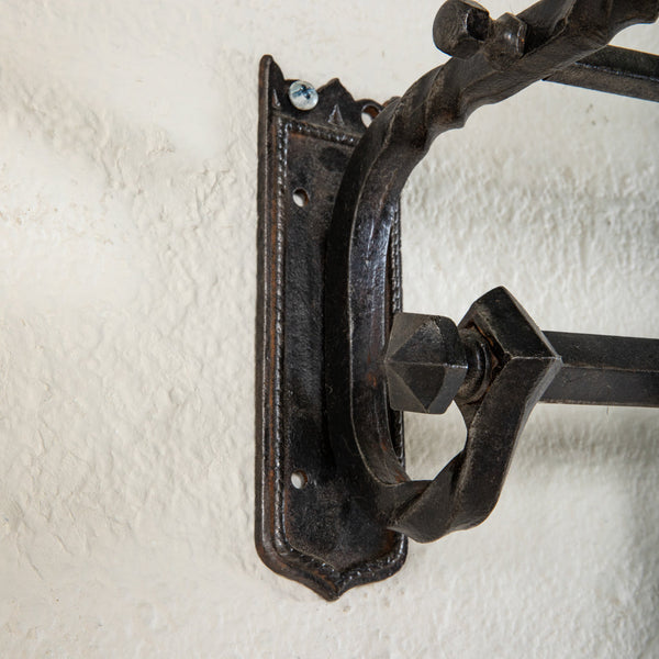 Iron Hat and Coat Rack