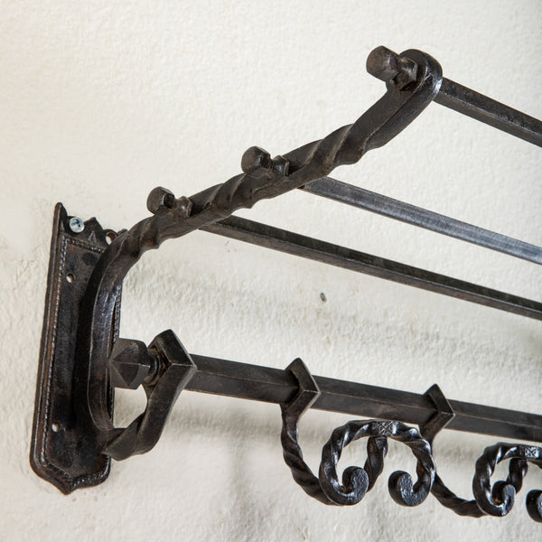 Iron Hat and Coat Rack